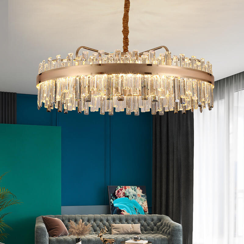 luxury LED crystal pendent lamp application 1